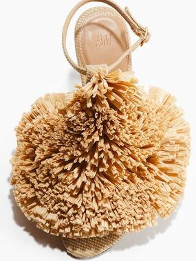 Hm heeled PomPom detail sandal